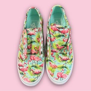 NWOT Vans Ultracush Tropical Flamingo Sneakers